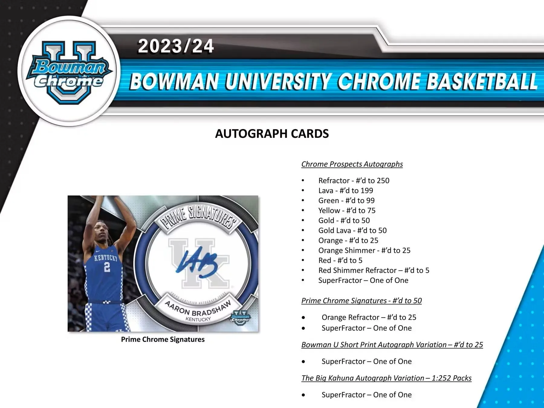 2023/24 Bowman University Chrome Basketball Breakers Delight Box