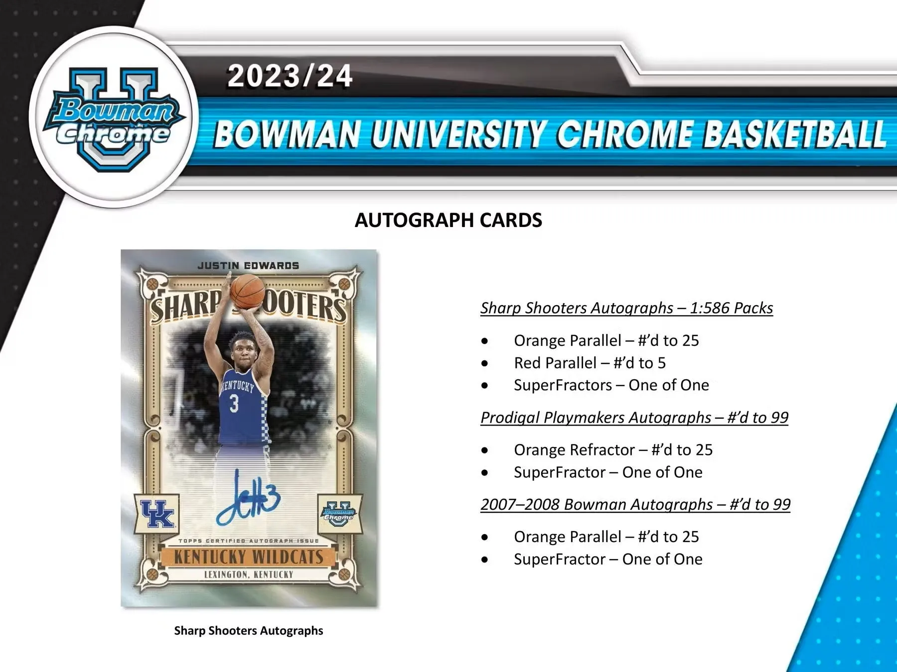 2023/24 Bowman University Chrome Basketball Breakers Delight Box