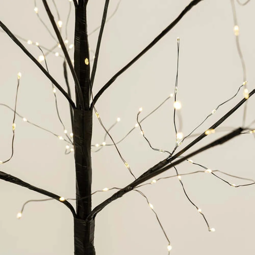 7-ft. Black Fairy Light Tree, Warm White LED