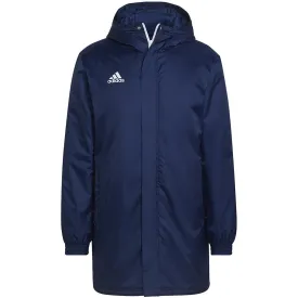 Adidas Men's Entrada 22 Stadium Jacket Navy Blue Hg6301