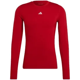 Adidas Techfit Aeroready Long Sleeve Tee Red Hp0639 M