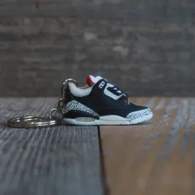 Air Jordan Black Cement 3 III Sneaker Keychain