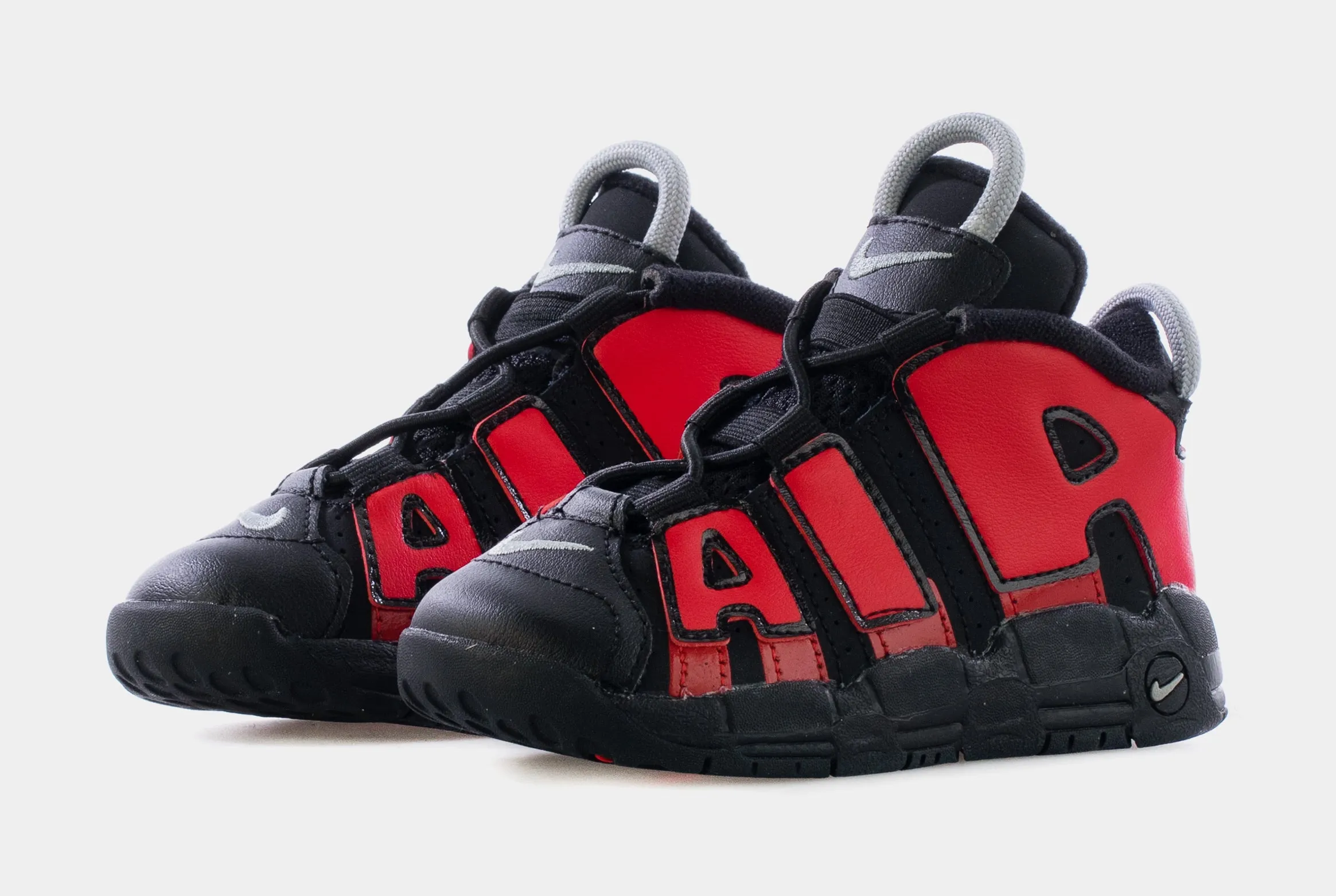 Air More Uptempo Infant Toddler Basketball Shoes (Black)