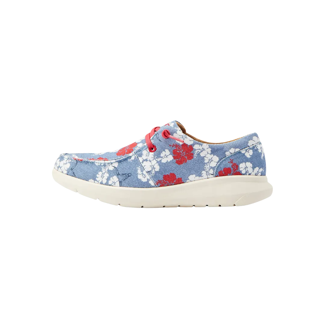 Ariat Women's Hilo Aloha Pareau Print Red White & Blue Shoes