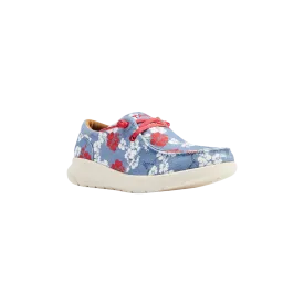 Ariat Women's Hilo Aloha Pareau Print Red White & Blue Shoes