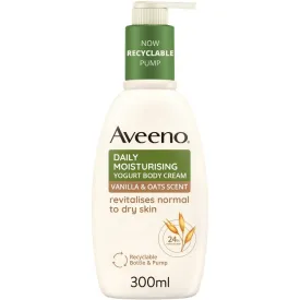 Aveeno Daily Moisturising Yogurt Vanilla & Oat Body Cream 300ml