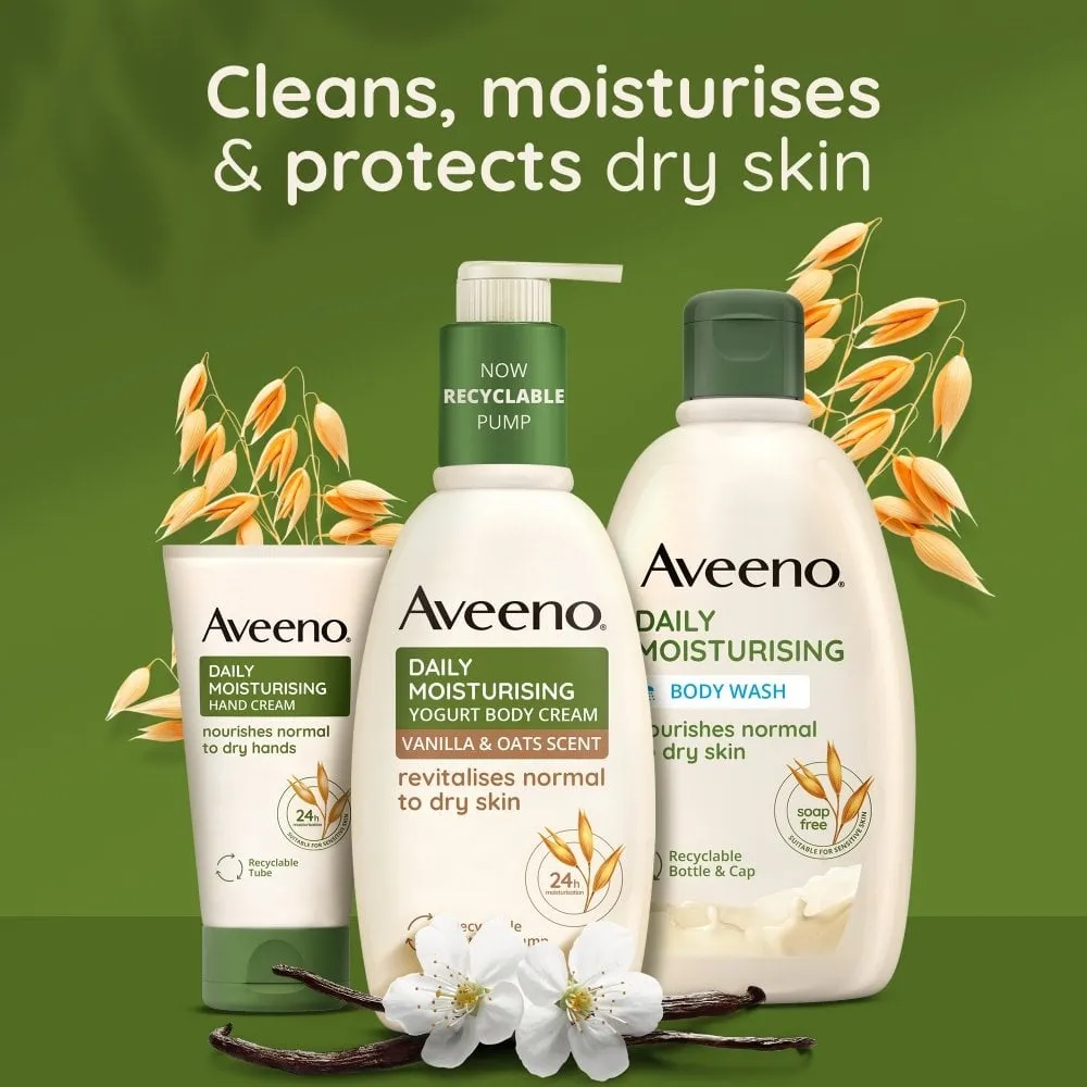 Aveeno Daily Moisturising Yogurt Vanilla & Oat Body Cream 300ml