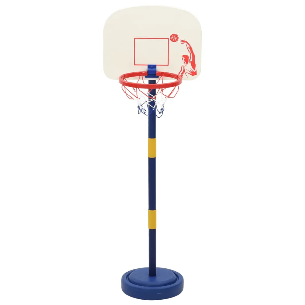 Basketball Stand with Ball and Pump Adjustable Height 90/121 cm