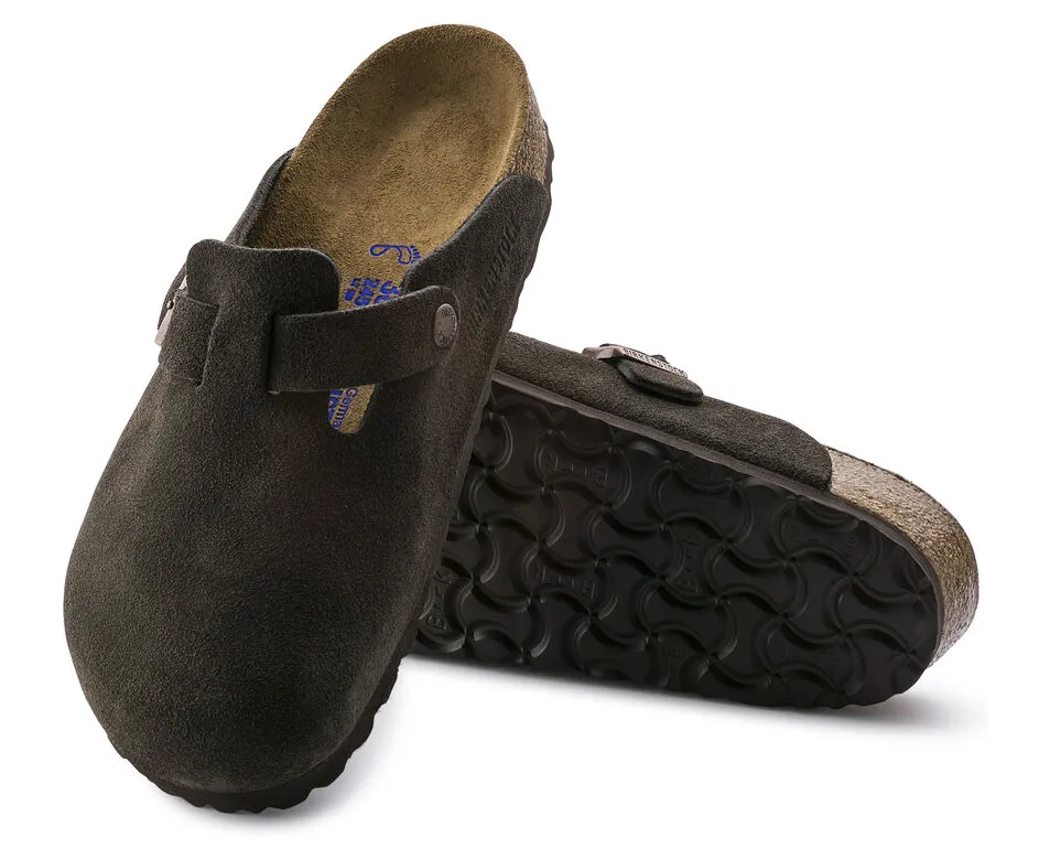 Birkenstock Boston Soft Footbed Suede Leather Sandal