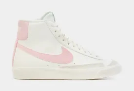 Blazer Mid '77 Grade School Lifestyle Shoes (White/Pink)