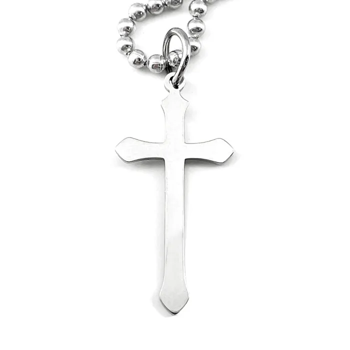 Cross Ball Chain Necklace