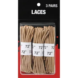 Desert Tan - Boot Laces 3 Pack - Nylon 72 in.