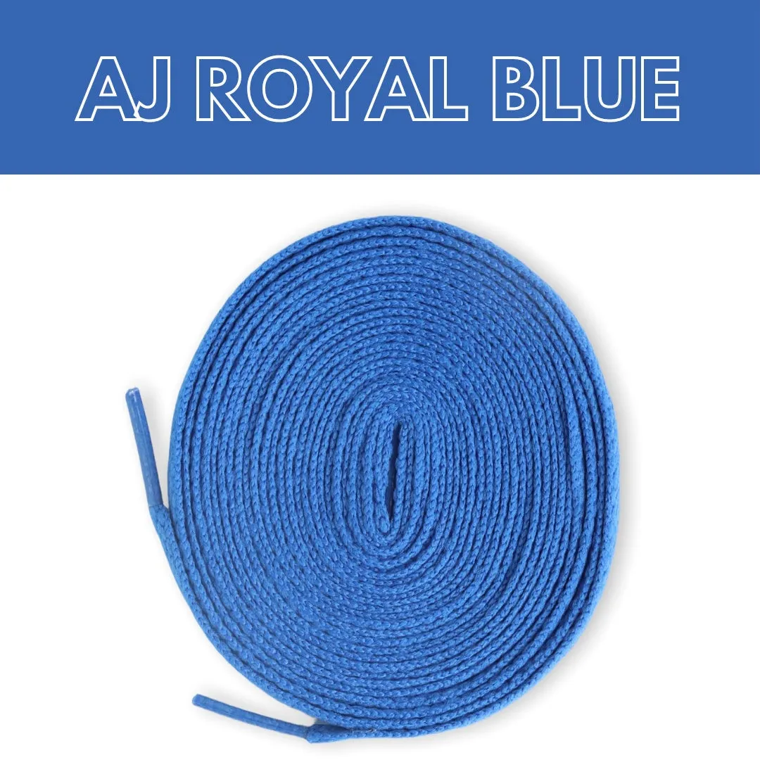 Jordan 1 Laces Basics Flat Thin - AJ Royal Blue Laces