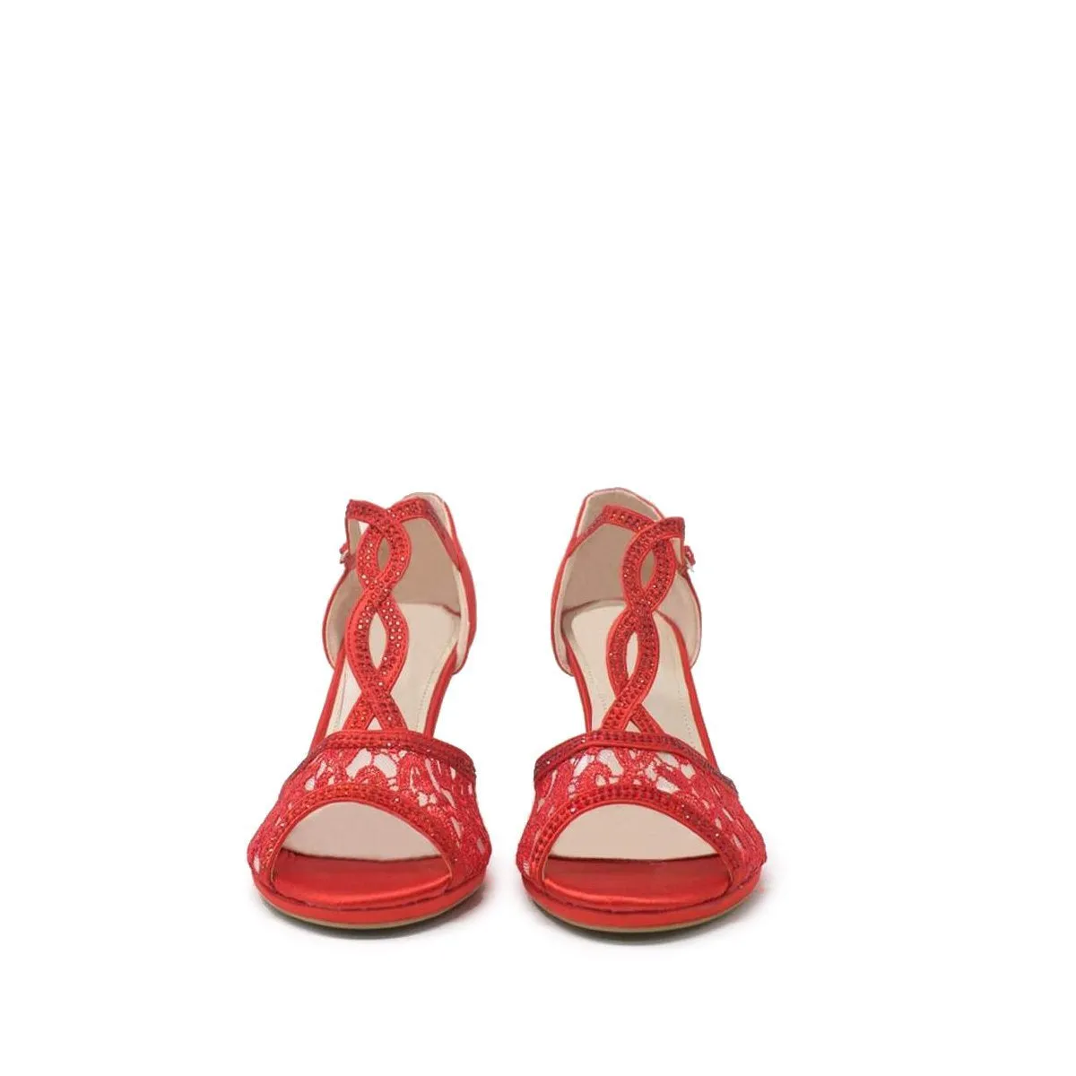 Letty T-Bar Twist Peep Toe Sandal