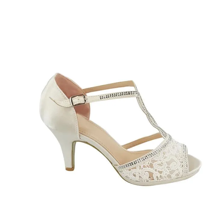 Letty T-Bar Twist Peep Toe Sandal