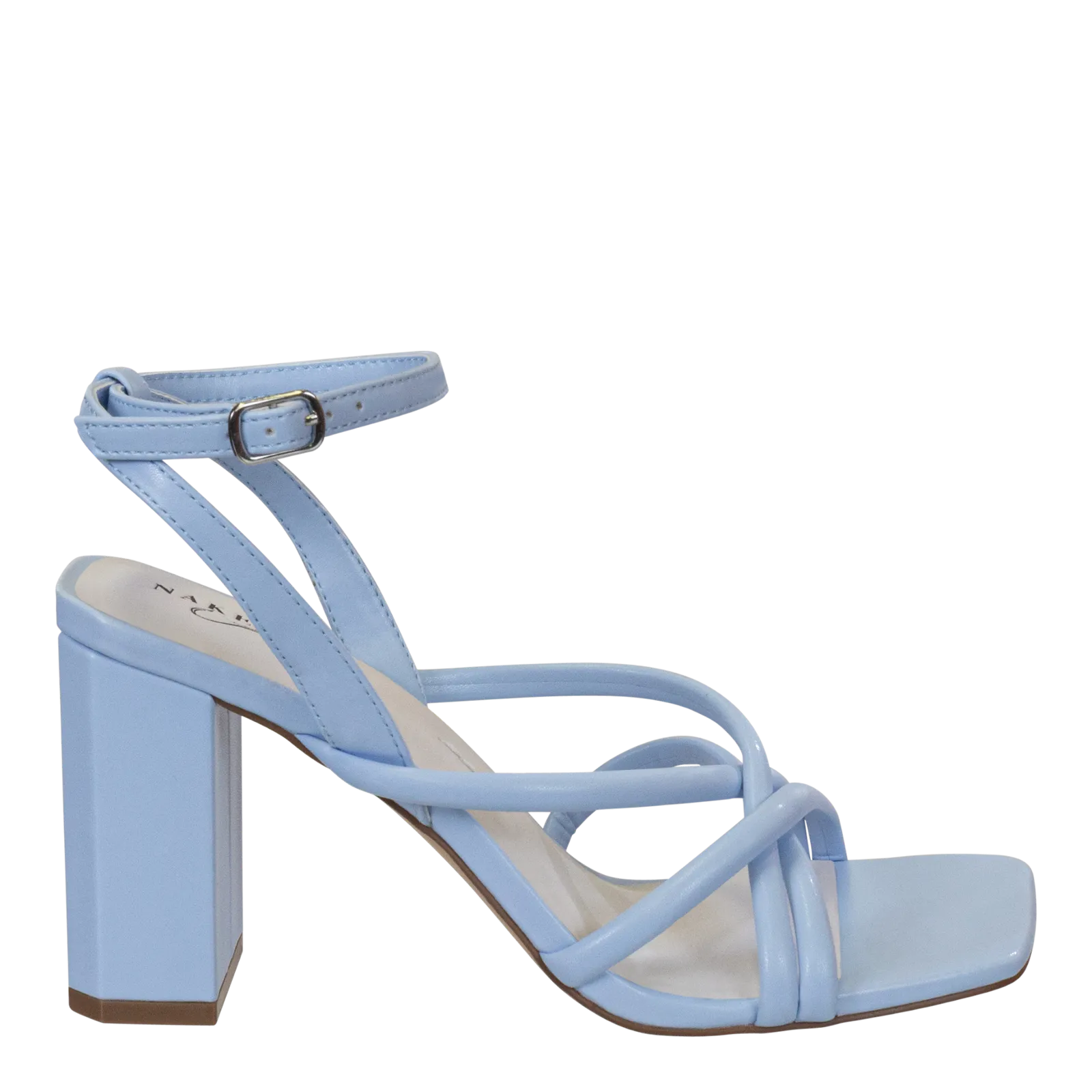 NAKED FEET - MOOD in LIGHT BLUE Heeled Sandals