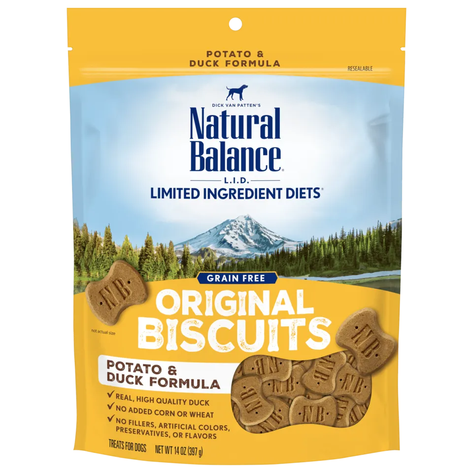 Natural Balance L.I.T. Limited Ingredient Treats Potato and Duck Dog Treats