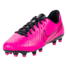 Nike Jr. Legend 10 Club FG/MG Soccer Cleats (Fierce Pink/Black)