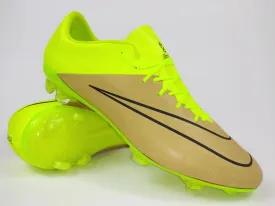 Nike Mercurial Vapor X FG Leather Yellow Brown