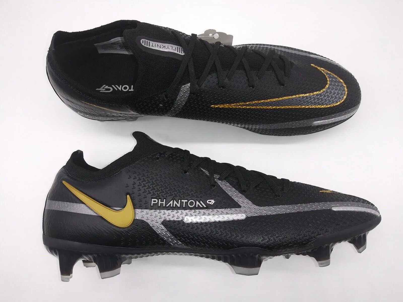 Nike Phantom GT2 Elite FG Black Metallic Gold