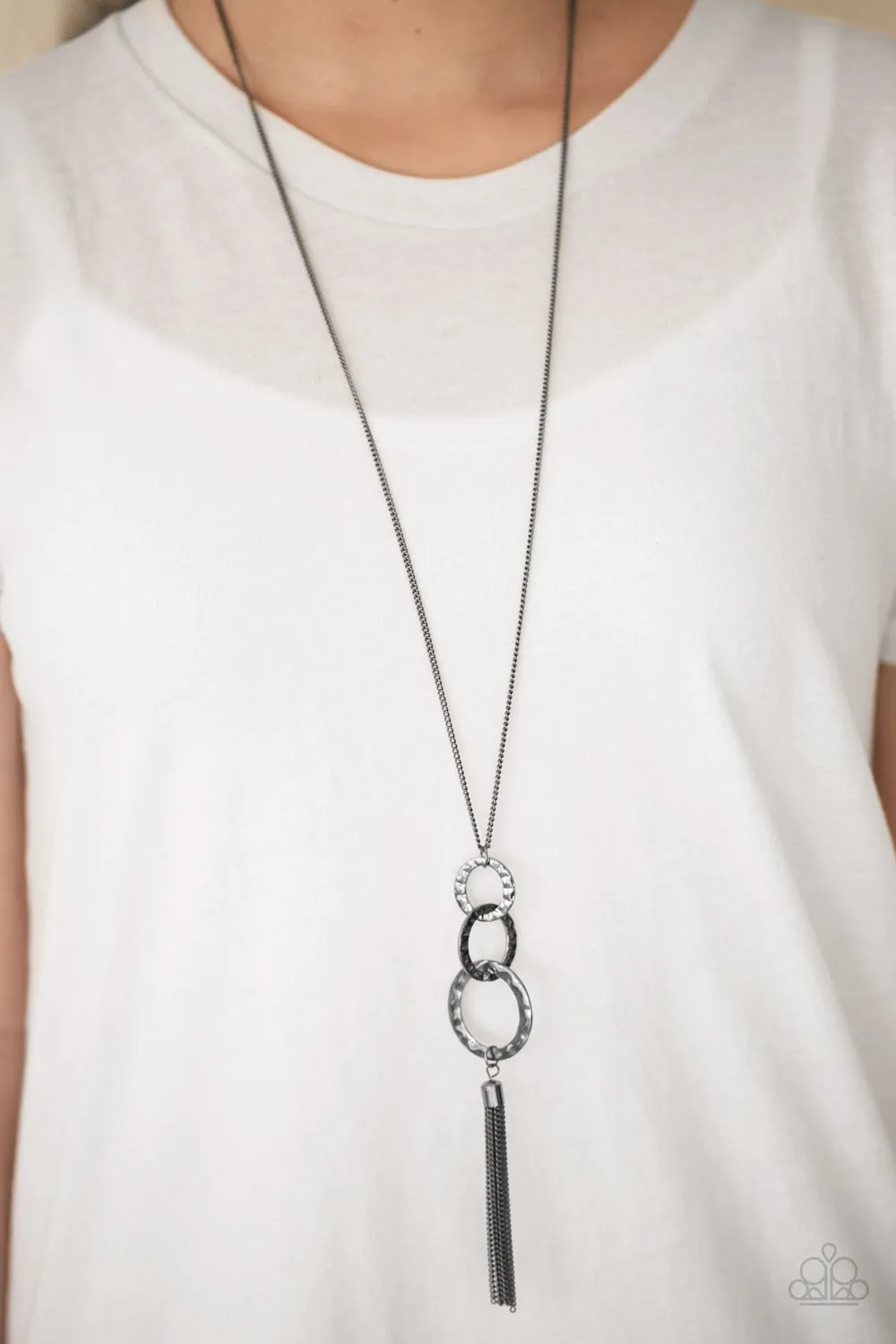 Open Door Jewelry - Dont BOLD Back! - Black Necklace - Paparazzi Accessories