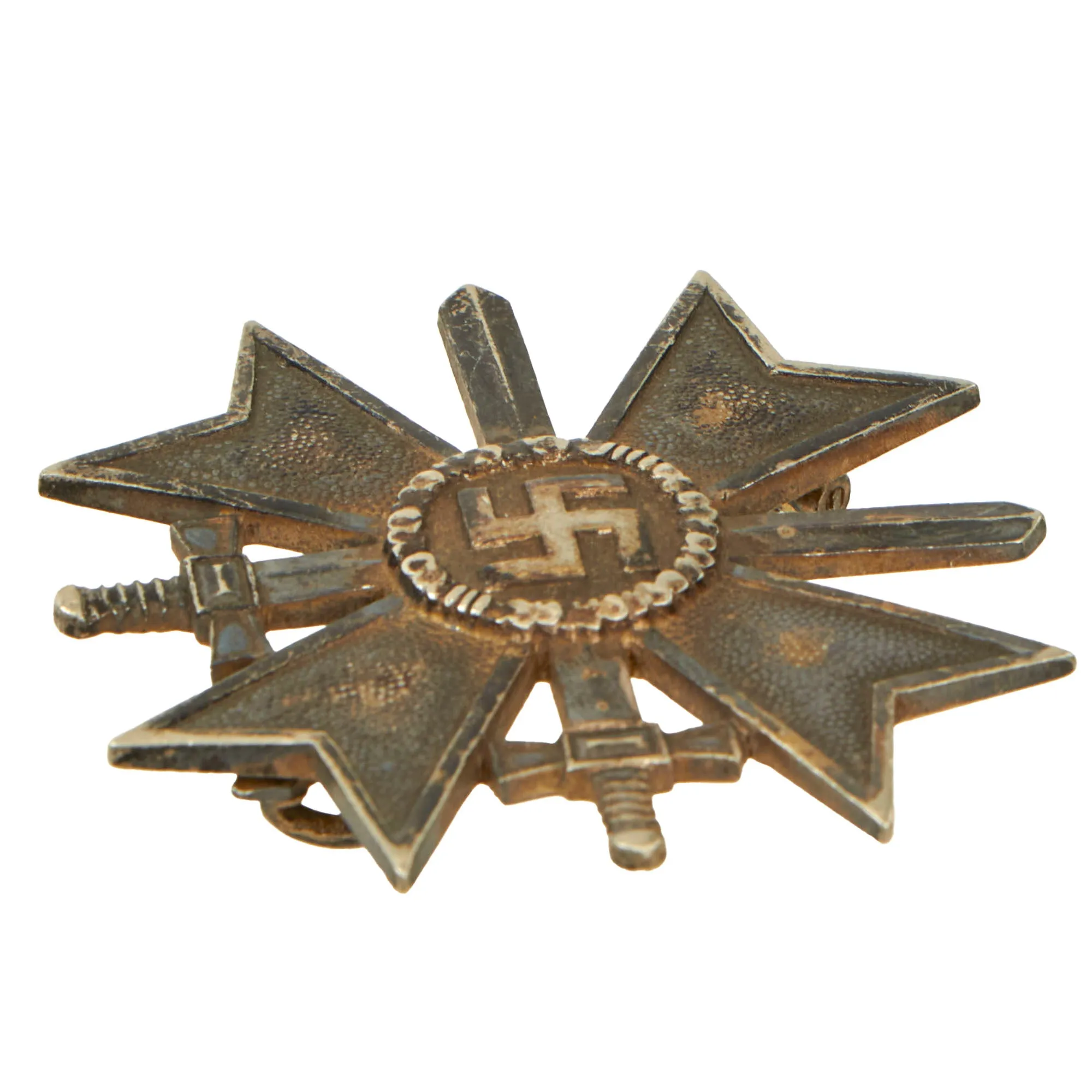 Original German WWII Early War Merit Cross KvK 1st Class with Swords - Unmarked - Kriegsverdienstkreuz