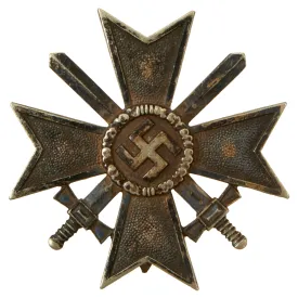 Original German WWII Early War Merit Cross KvK 1st Class with Swords - Unmarked - Kriegsverdienstkreuz