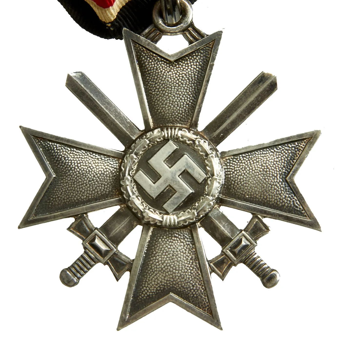 Original German WWII Knight's Cross of the War Merit Cross by Deschler & Sohn with Ribbon - KvK