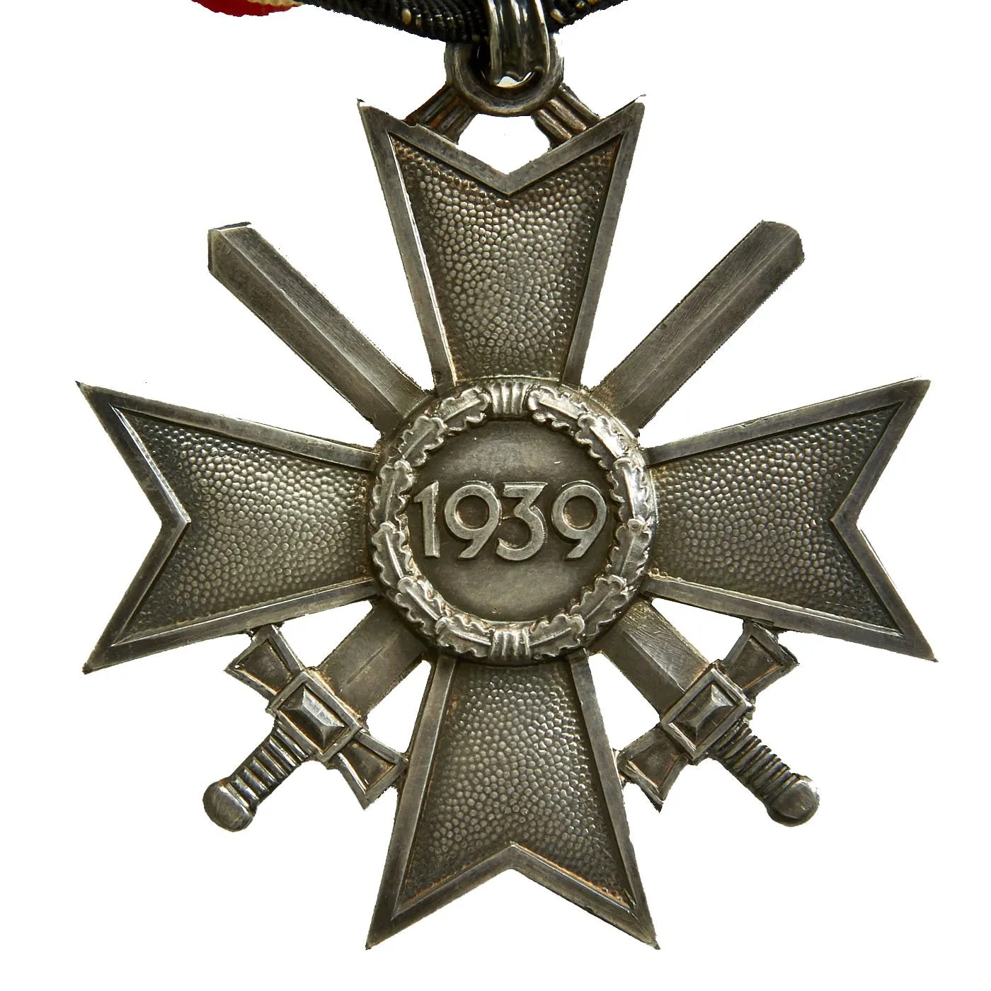 Original German WWII Knight's Cross of the War Merit Cross by Deschler & Sohn with Ribbon - KvK