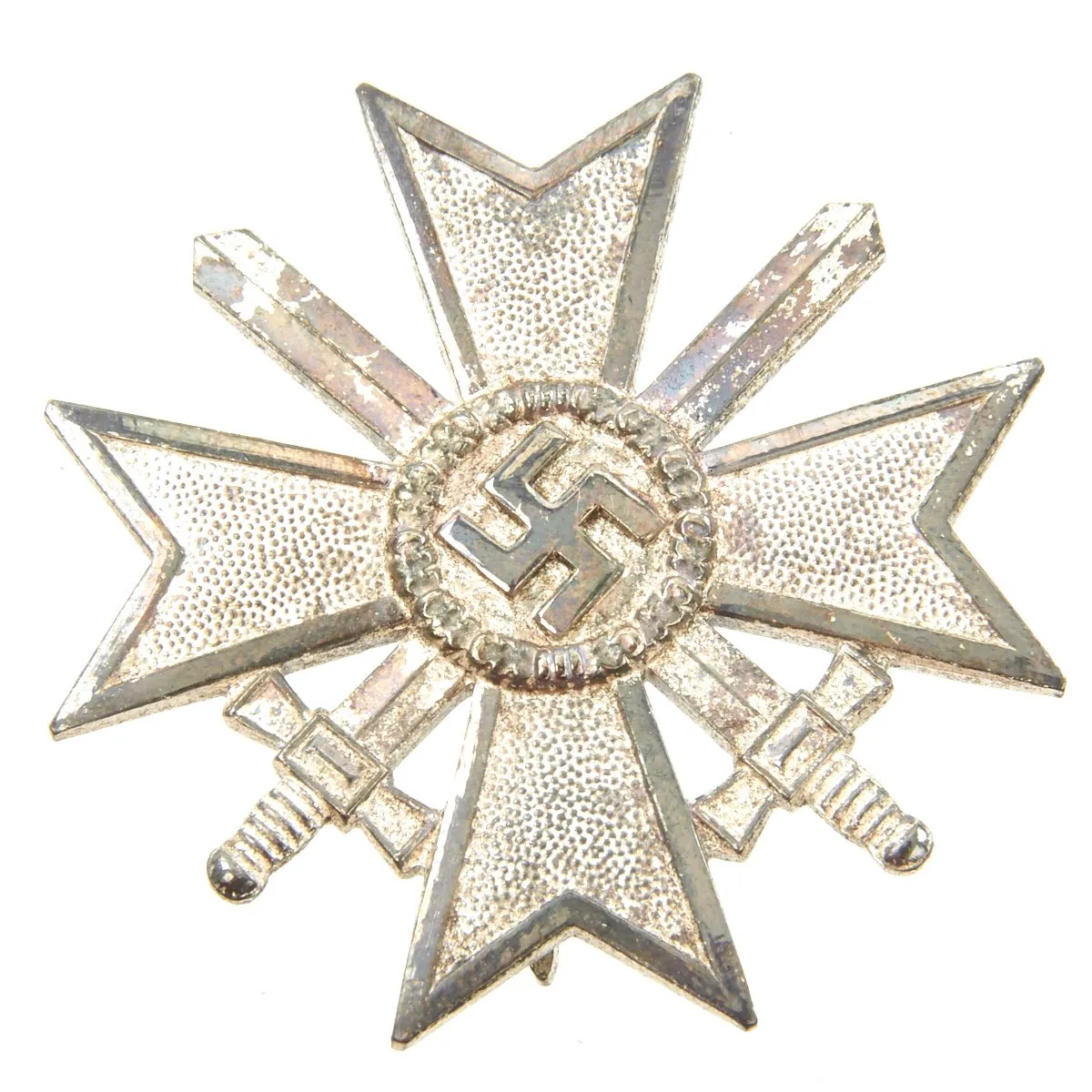 Original German WWII War Merit Cross KvK 1st Class in Silver with Case by Kerbach & Österhelt of Dresden