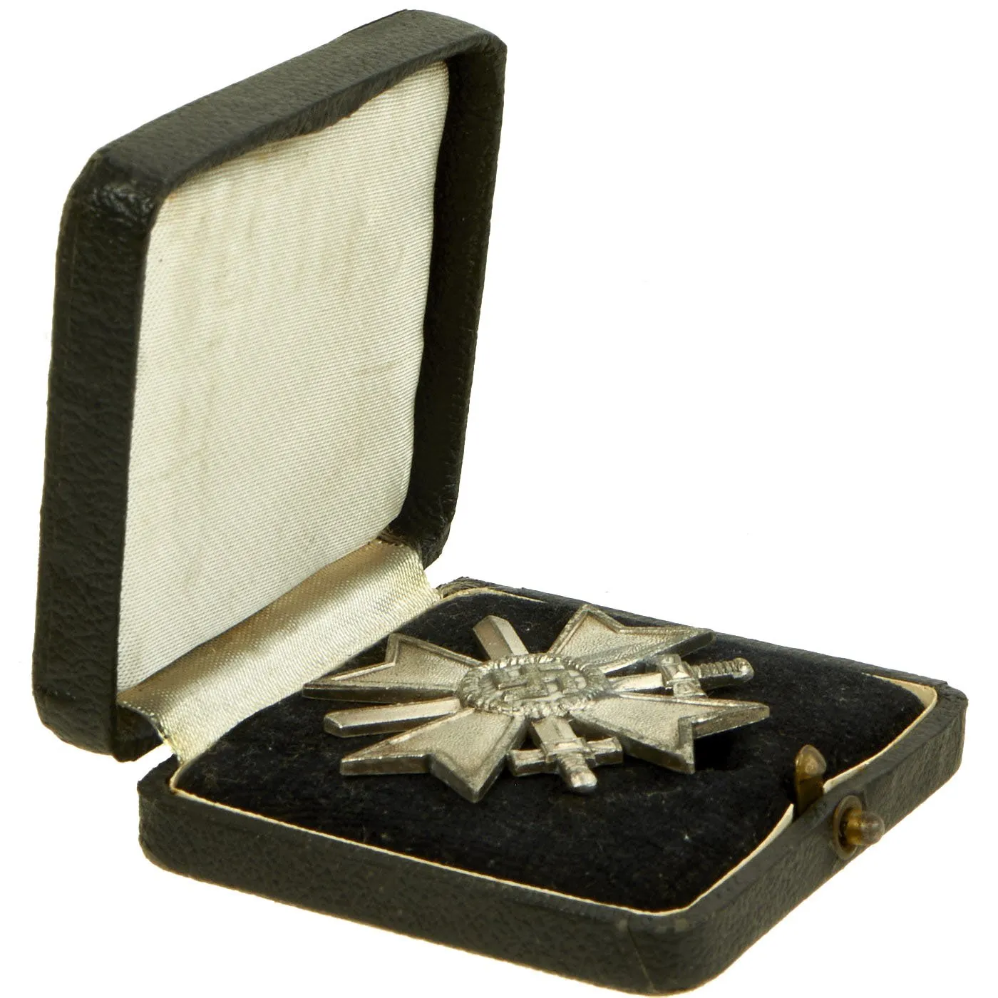 Original German WWII War Merit Cross KvK 1st Class with Swords by Otto Schickle with Case