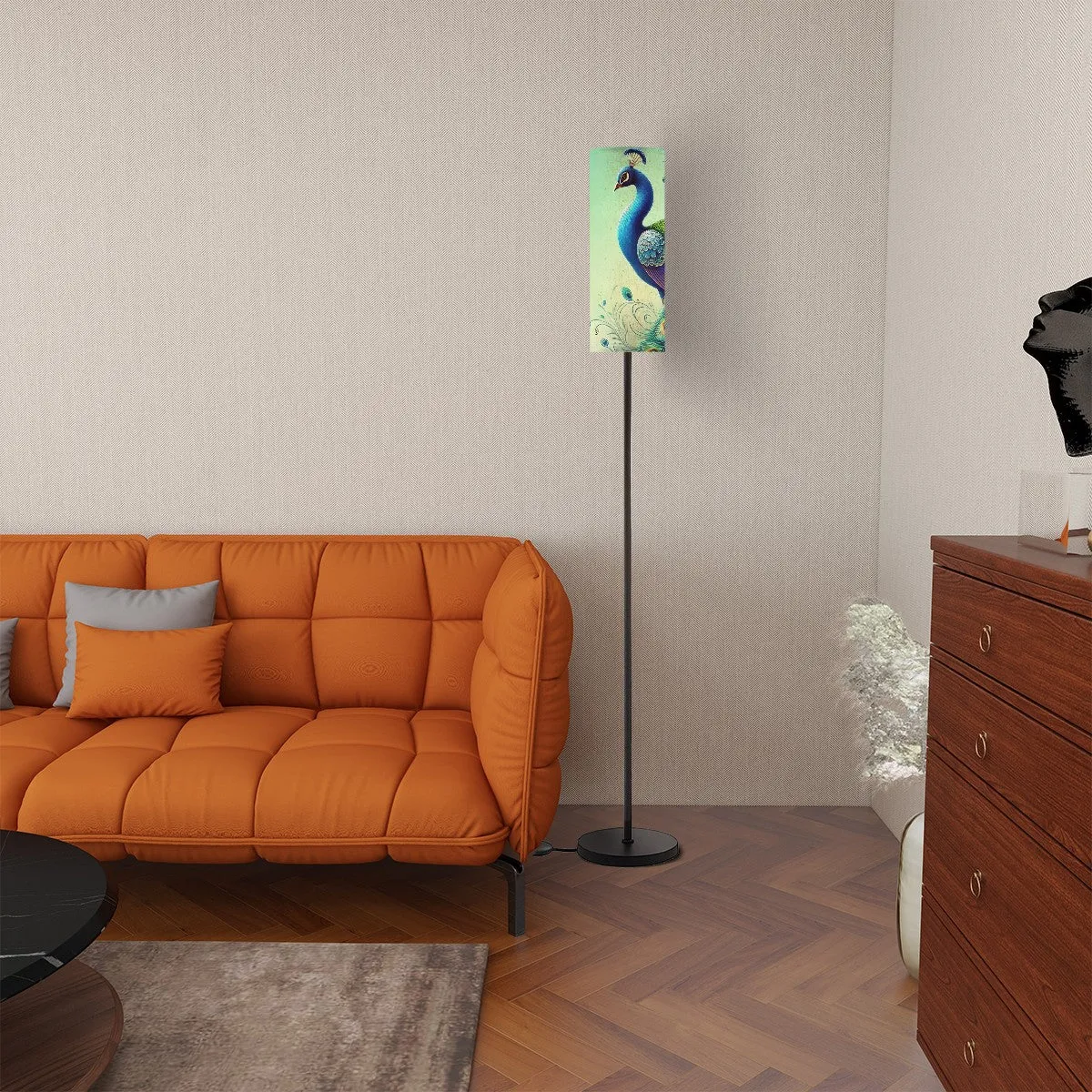 Peacock Designed Mid Century Modern Floor Lamp Modern Standing Lamp