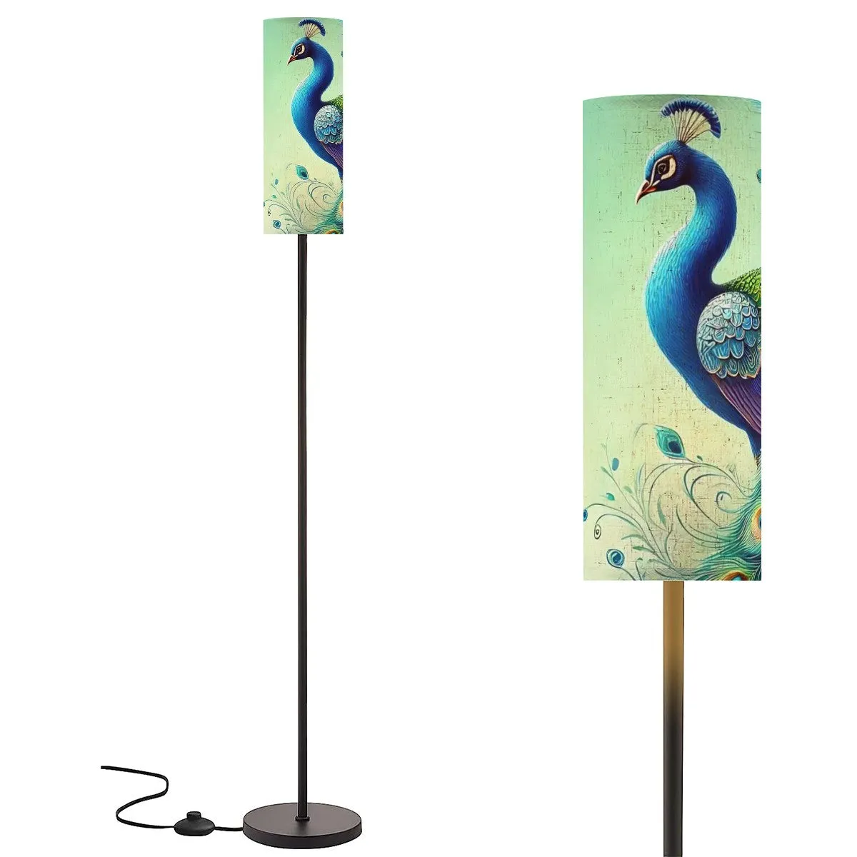 Peacock Designed Mid Century Modern Floor Lamp Modern Standing Lamp