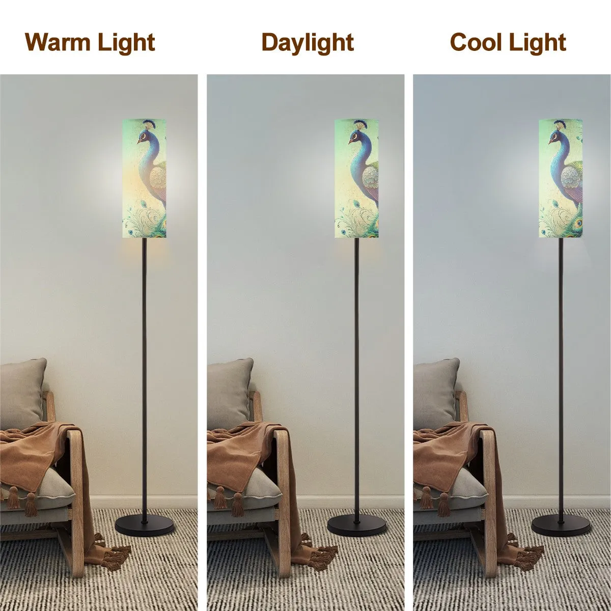 Peacock Designed Mid Century Modern Floor Lamp Modern Standing Lamp