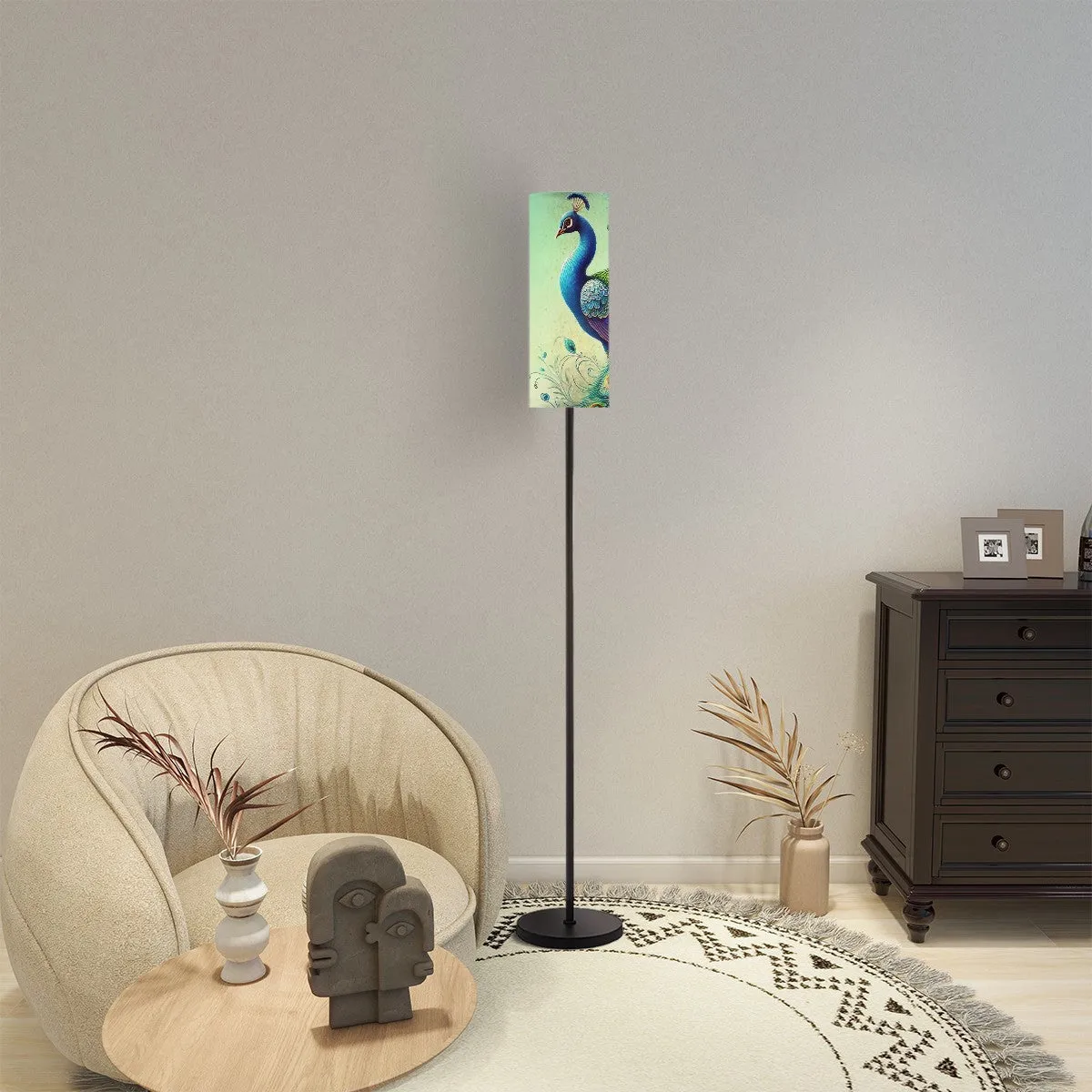 Peacock Designed Mid Century Modern Floor Lamp Modern Standing Lamp