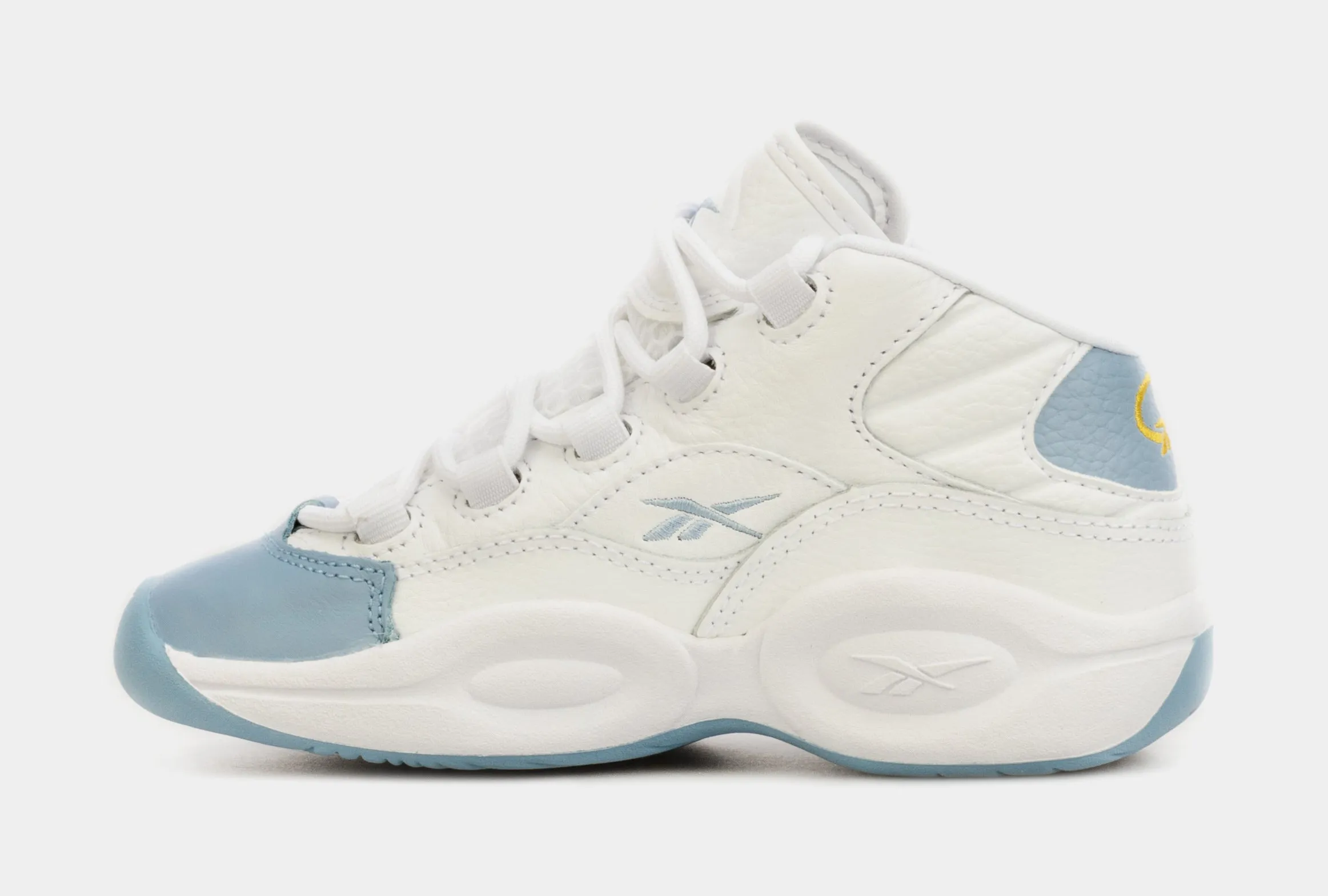 Question Mid Preschool Basketball Shoes (White/Blue)