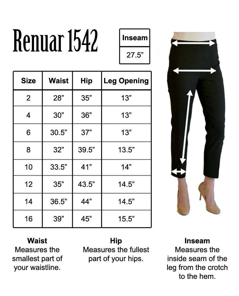 Renuar Ankle Pants - Midnight