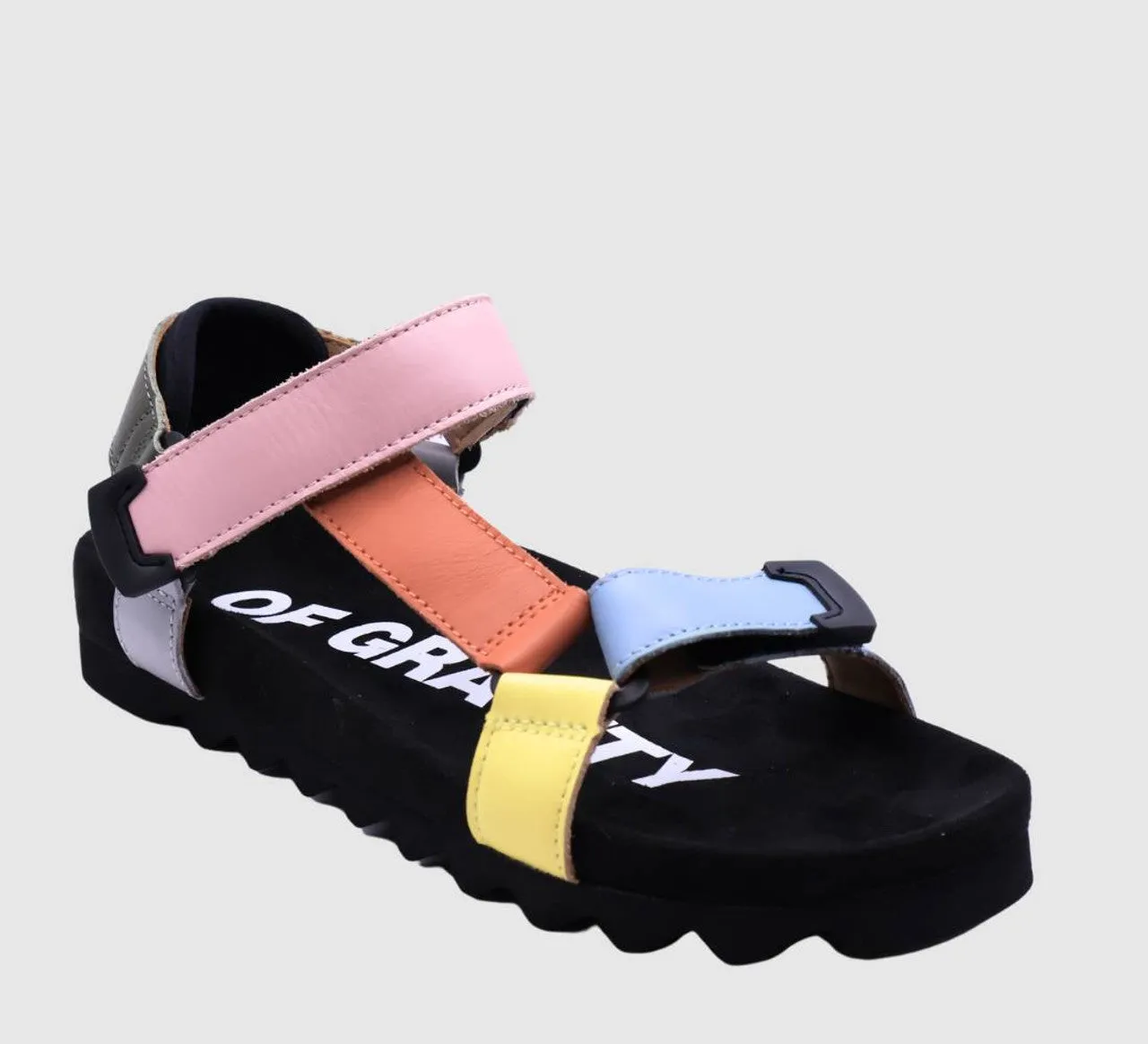 Rollie Sandal Tooth Wedge - Citrus Splash