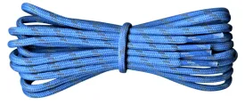 Round 3.5 mm Boot Laces Blue with Reflective flecks for hiking or walking