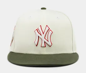 Shoe Palace Exclusive New York Yankees Chrome Olive 59Fifty Fitted Mens Hat (Beige/Olive)