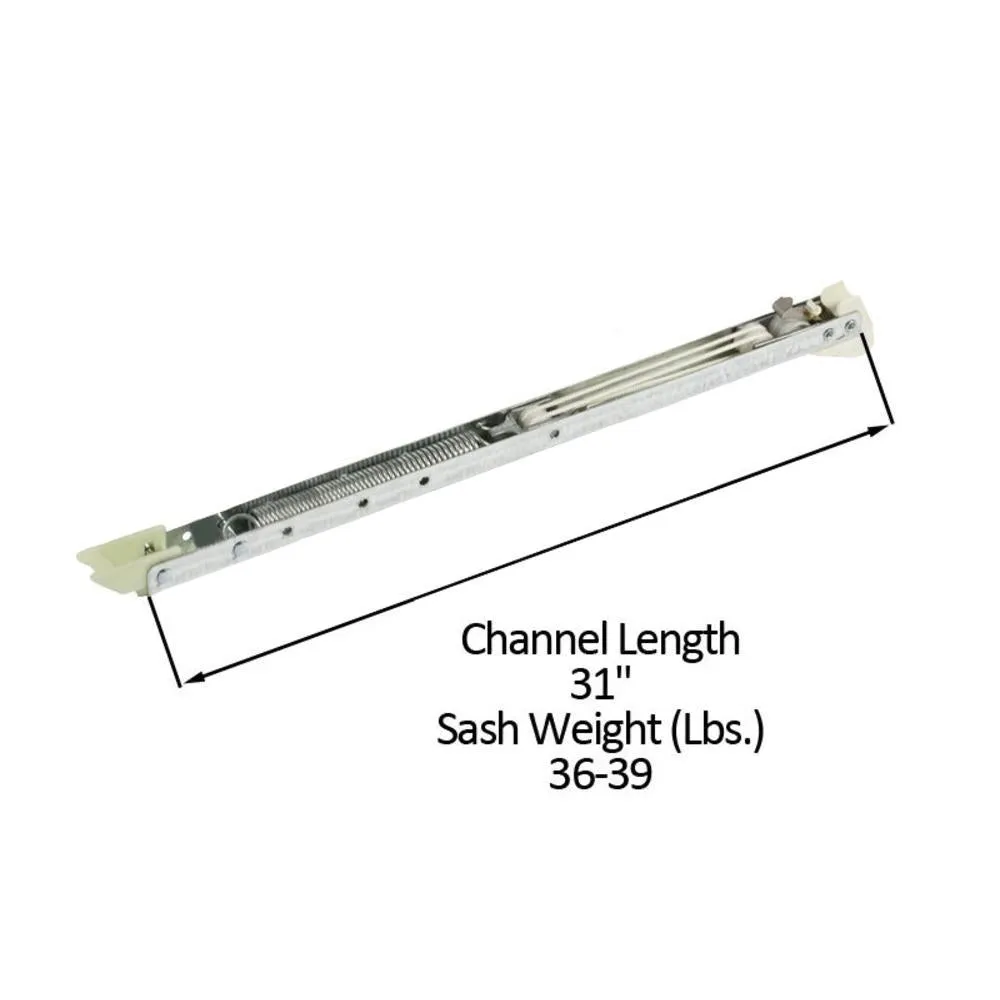 Single Hung Sliding Window 31" Sash Balance 36-39 Lbs