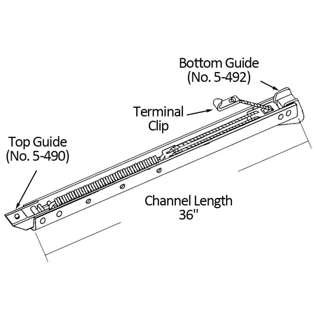 Single Hung Sliding Window 36" Sash Balance 14-18 Lbs