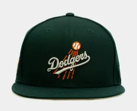 SP Exclusive St. Patty's Day Los Angeles Dodgers 59Fifty Mens Fitted Hat (Dark Green)