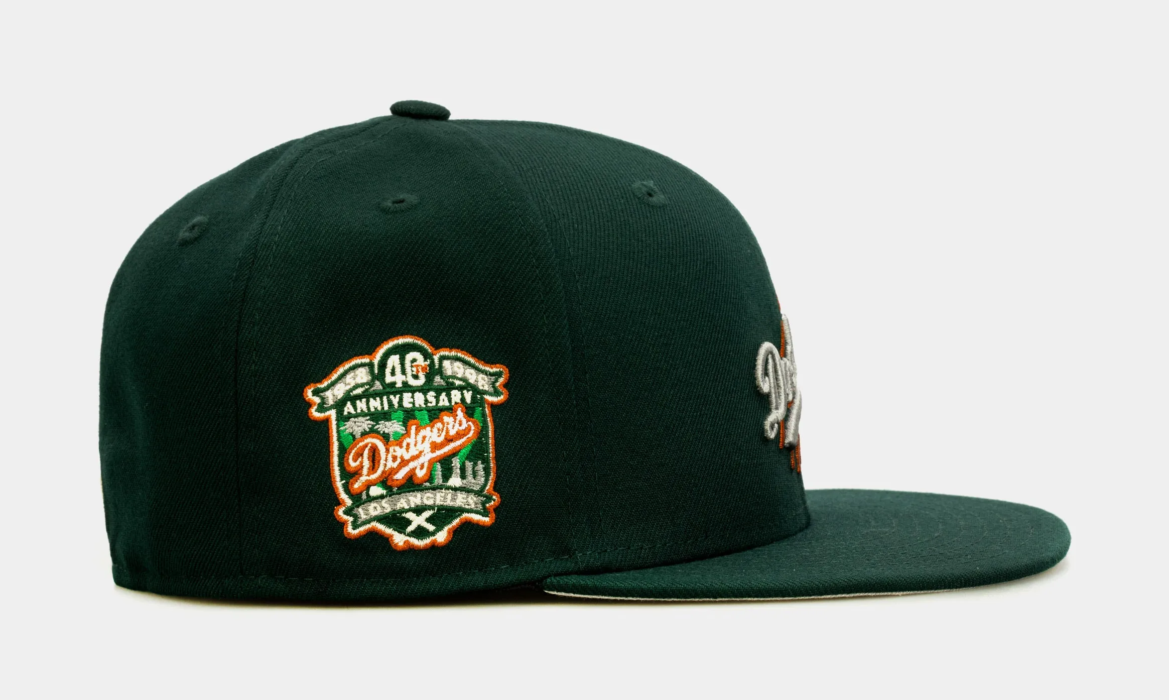 SP Exclusive St. Patty's Day Los Angeles Dodgers 59Fifty Mens Fitted Hat (Dark Green)