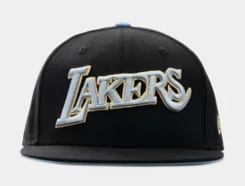 SP x New Era NBA Summer Edition Los Angeles Lakers 59Fifty Fitted Cap Mens Hat (Black/Blue)