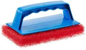 Star Brite Scrub Pad with Handle (Medium) (Red)