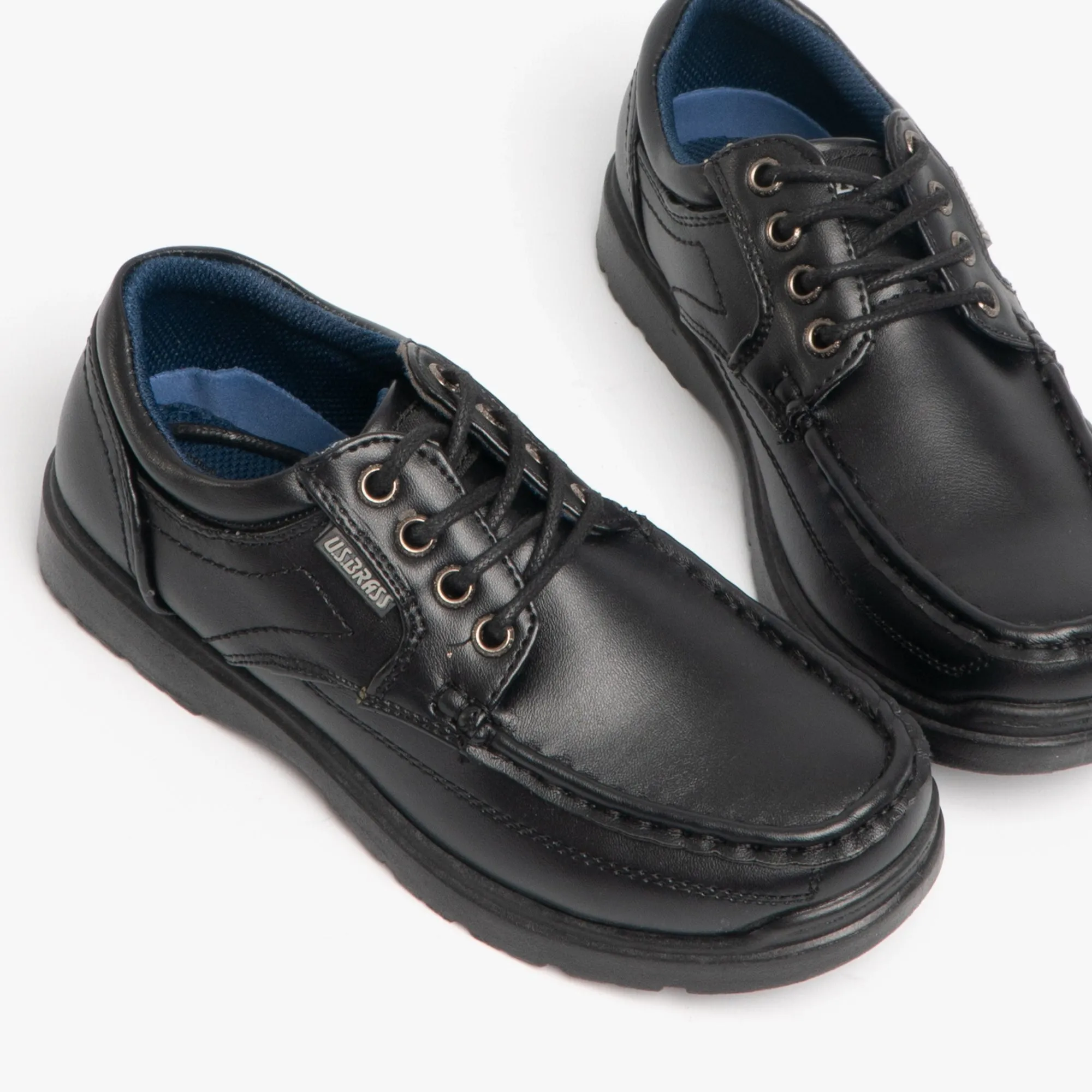 STUBBY Boys Lace-Up Casual Shoes Black