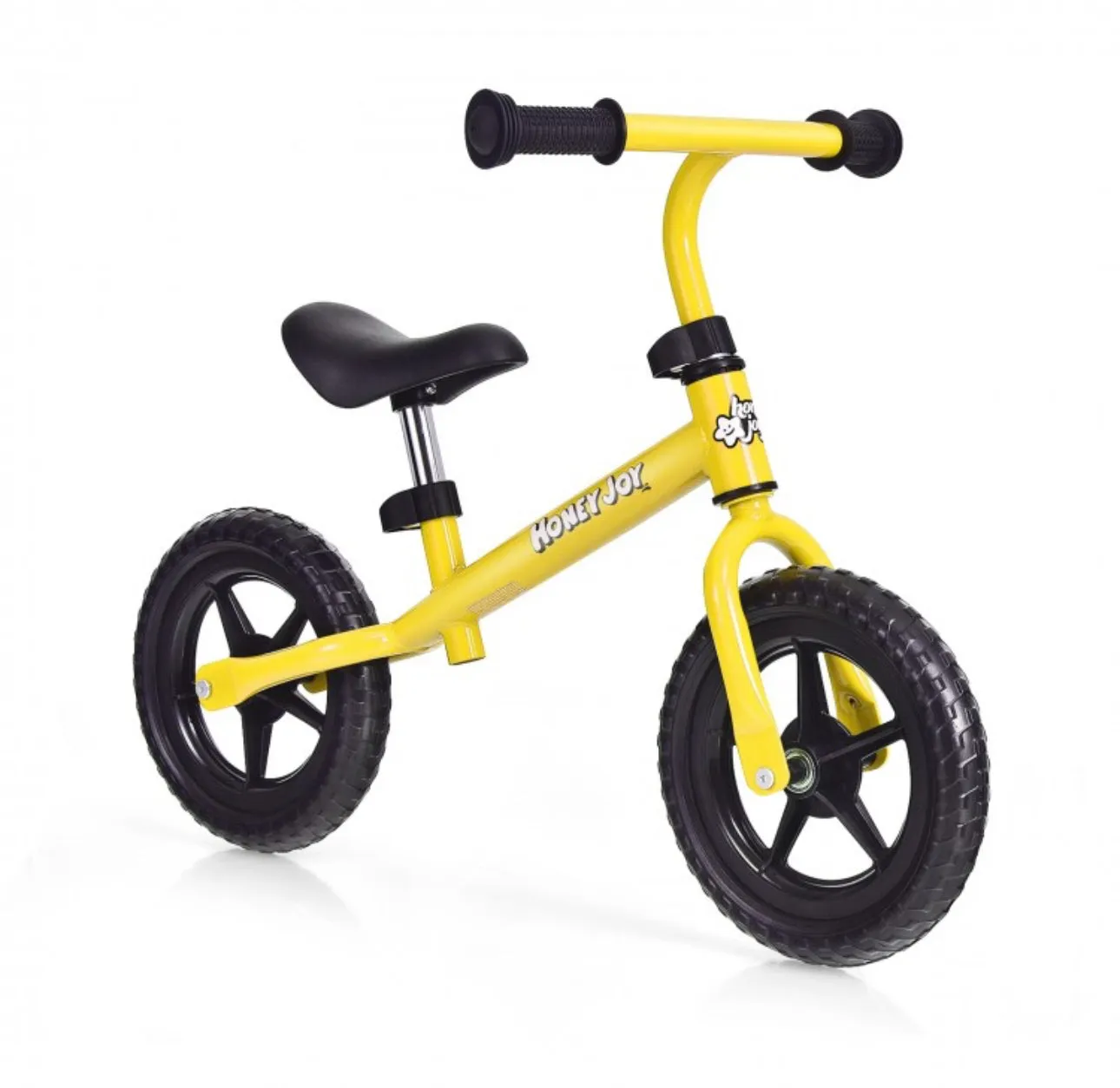 Super Cool Fun Kids No Pedal Balance Bicycle Bike Adjustable Seat, Handles Ages 2.5-5 | Very Light | Heavy Duty | Eva Rubber Wheels