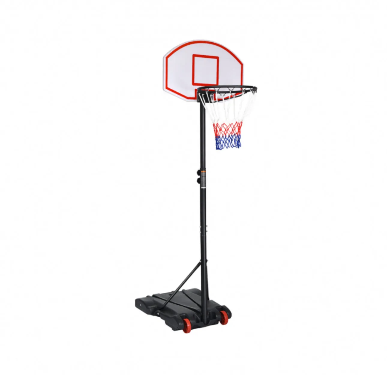 Super Cool Heavy Duty Adjustable Basketball Net / Hoop With Wheels | Stand | From 5.5ft To 7ft | Indoor | Outdoor