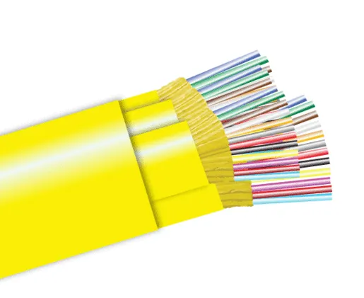 Tight Buffer Distribution Riser Fiber Optic Cable, Single Mode, Indoor